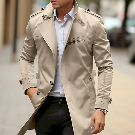 Damian | Men's Stylish Trench Coat Tailored Fit