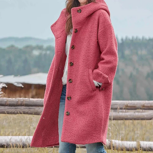 Daphne | Women's Button-Up Winter Coat Long